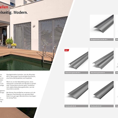 WAREMA Raffstore Lamellen